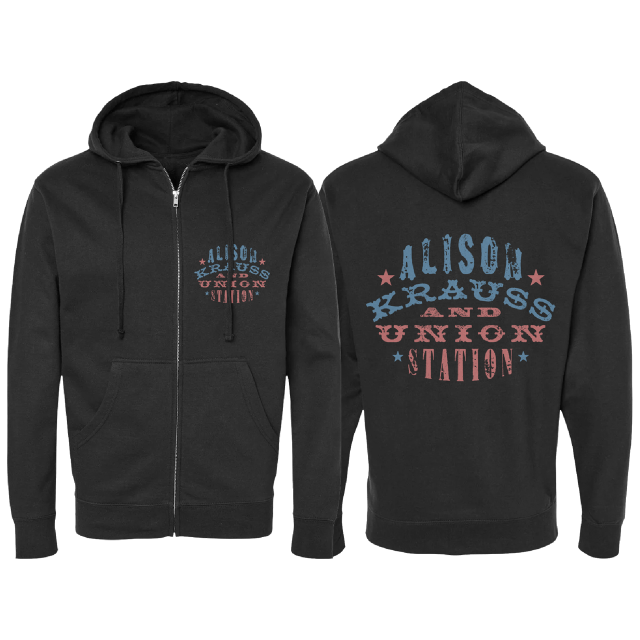 Woodstamp Zip Up Hoodie