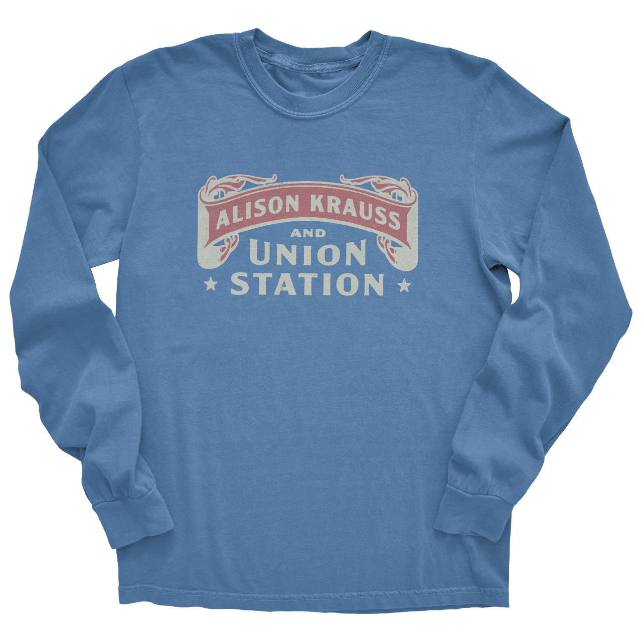 Washed Denim Circus Long Sleeve Tee