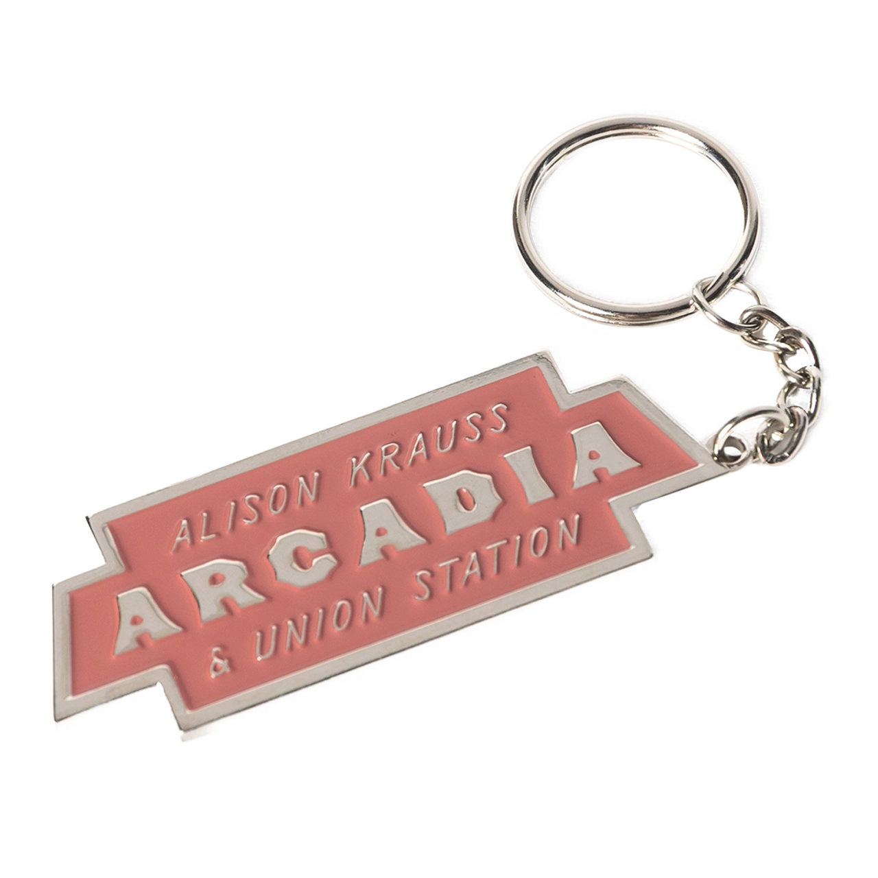 Arcadia metal keychain