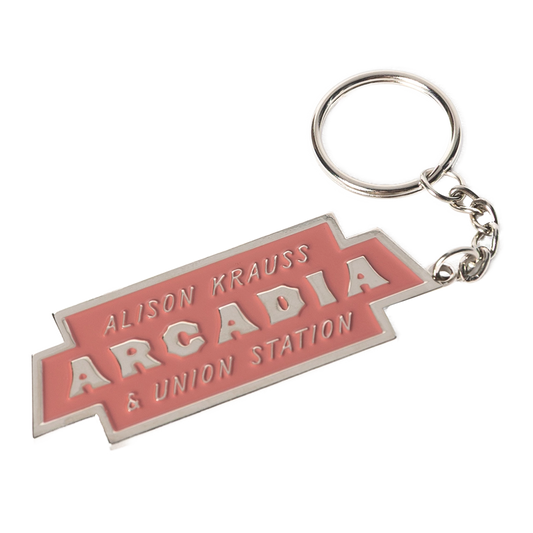 Arcadia metal keychain