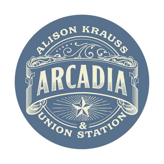 Arcadia Blue Round Sticker