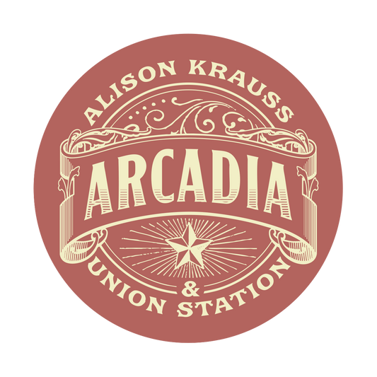 Arcadia Red Round Sticker